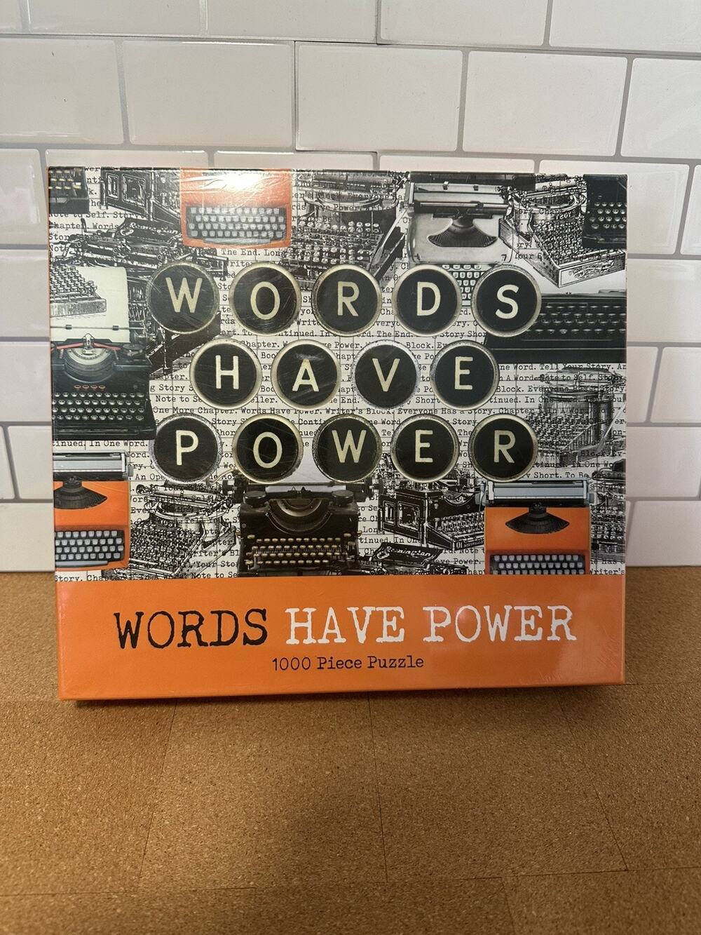 Words Have Power 1000 Piece Jigsaw Puzzle Gibbs Smith New Factory Sealed Book Lo